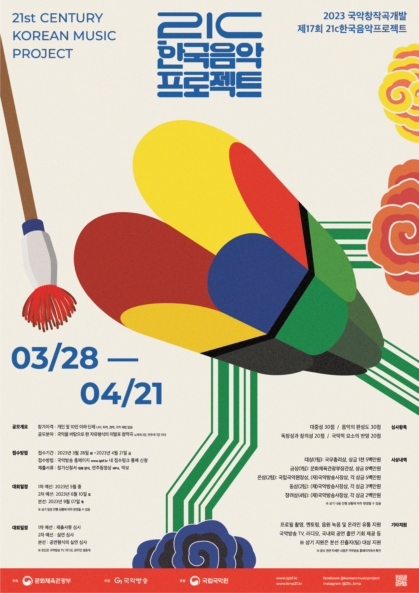 2023년도 21C 한국음악프로젝트 포스터